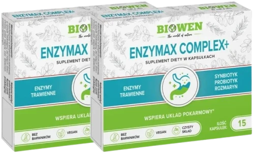 2 x Enzymax Complex+ blistry - 15 kaps., Biowen.webp