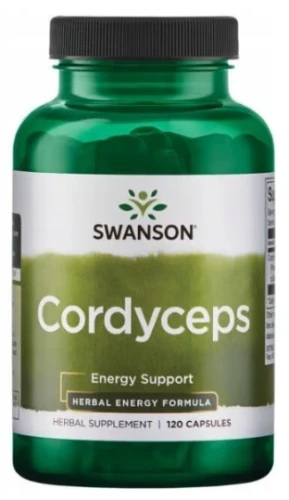 Cordyceps 600mg 120 kapsułek, Swanson
