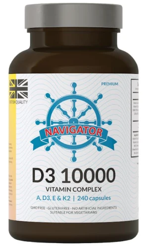 Witamina D3 10000 Complex 240 kapsułek, Navigator