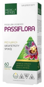 Medica Herbs Passiflora 60 kapsułek - Zasypianie Odprężenie i Wewnętrzny Spokój