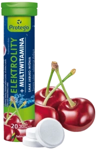Protego Elektrolity + multiwitamina jabłko-wiśnia, Salvum