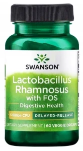 Swanson Lactobacillus Rhamnosus with FOS 60 kapsułek VEGE - Biegunka Jelita Atopowe Zapalenie Skóry