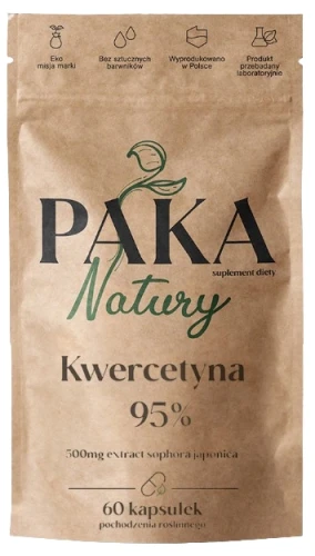 Kwercetyna 95% 60 kaps., Paka Natury