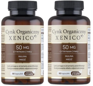 2 x Cynk Organiczny Xenico®, 90 kaps. Vcaps®, Xenico