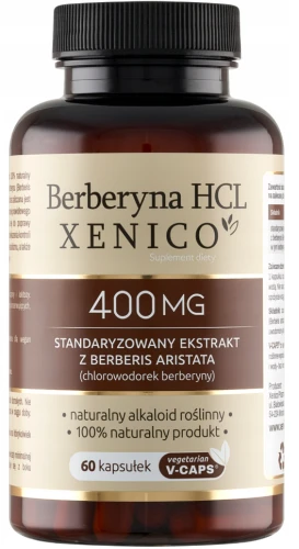 Berberyna HCL, 60 kaps. Vcaps®, Xenico