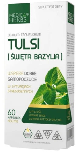Tulsi (Święta bazylia) 60kaps., Medica Herbs