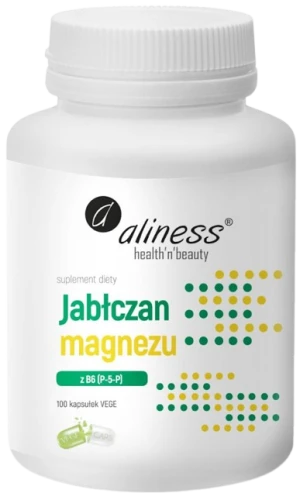 Jabłczan magnezu 140mg z B6 100 kaps Aliness (id: 1303)