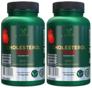 Zestaw 2x - CHOLESTEROL MAX 60 kaps, Lanco Nutritions