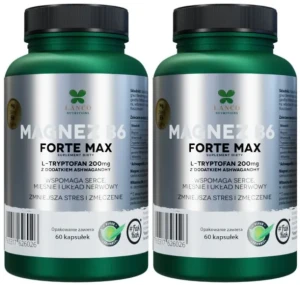 Zestaw 2x - MAGNEZ B6 FORTE MAX 60 kaps, Lanco Nutritions