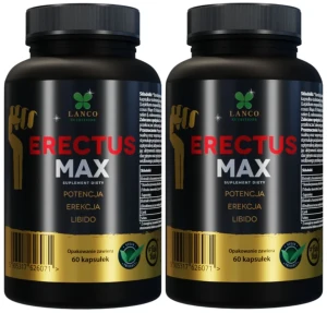 Zestaw 2x - ERECTUS MAX 60 kaps, Lanco Nutritions