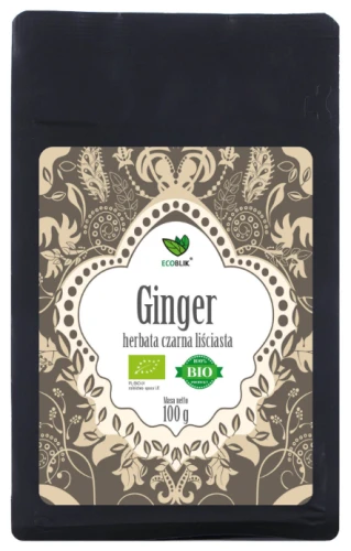 ginger.webpECOBLIK Herbata czarna GINGER 100g luz EKO, Aliness