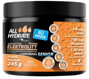 ALLHydrate, Elektrolity Senior + aminokwasy  BEZ POTASU, Aliness