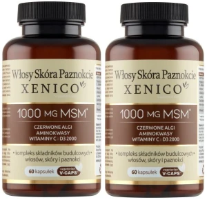 2 x Włosy Skóra Paznokcie Xenico®, 60 kaps. Vcaps®,  Xenico