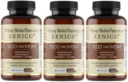 3 x Włosy Skóra Paznokcie Xenico®, 60 kaps. Vcaps®, Xenico (id: 5500)