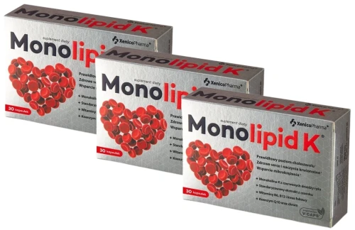 3 x Monolipid K®, 30 kaps. Vcaps®, Xenico (id: 5468)