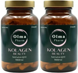 Zestaw 2x - KOLAGEN BEAUTY Koenzym Q10 Biotyna 90 kapsułek, Olma Pharm