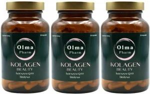 Zestaw 3x - KOLAGEN BEAUTY Koenzym Q10 Biotyna 90 kapsułek, Olma Pharm