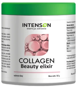 Intenson Collagen Beauty Elixir 165g - Skóra Włosy Paznokcie i Antyoksydacja