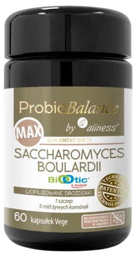 ProbioBalance by Aliness® Saccharomyces Boulardii MAX 60 kapsułek Vege, Aliness