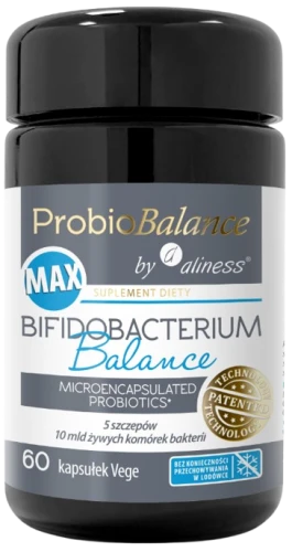 ProbioBalance by Aliness® Bifidobacterium Balance MAX 60 kapsułek Vege, Aliness
