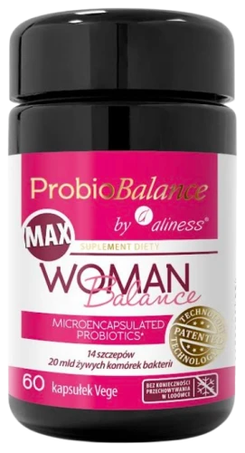 ProbioBalance by Aliness® Woman Balance MAX 60 kapsułek Vege, Aliness