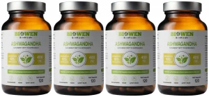 Zestaw 4x - Ashwagandha 120 kapsułek, Biowen