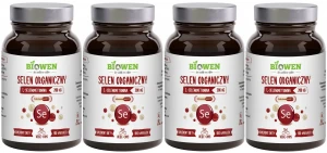 Zestaw 4x - Selen organiczny 100 kapsułek, Biowen