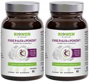 Zestaw 2x - Kwas R-Alfa-Liponowy 60 kapsułek, Biowen
