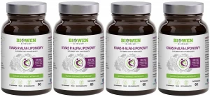 Zestaw 4x - Kwas R-Alfa-Liponowy 60 kapsułek, Biowen