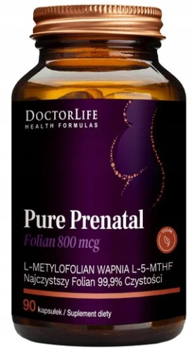 Pure Prenatal Folian 800mcg 90 kaps., Doctor Life