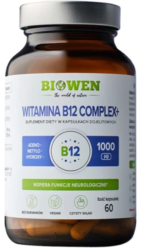 Witamina B12 Complex+ 60 kaps., Biowen