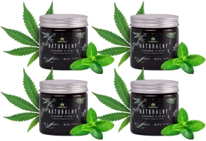 Zestaw 4x - Naturalny dezodorant konopny z CBD i miętą pieprzową 65g, HempKing