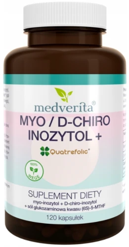 Myo/D-chiro-Inozytol 40:1 120 kapsułek, Medverita