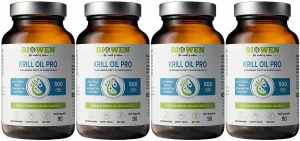 Zestaw 4x - Krill Oil Pro - Olej z Kryla - 90 kapsułek, Biowen