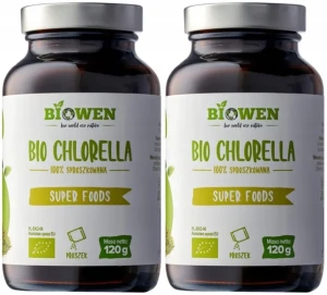 2 x Biowen BIO Chlorella 120 g – Detoks Odporność Chlorofil