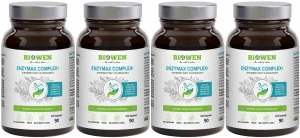 Zestaw 4x - Enzymax Complex Enzymy trawienne 90 kaps., Biowen