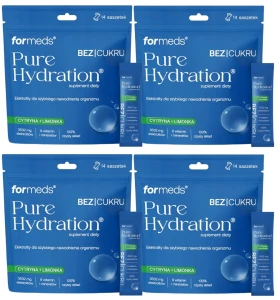 Zestaw 4x - Pure Hydration Cytryna Limonka, ForMeds