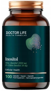 Doctor Life Inozytol Myo-Inozytol 2000 mg 100 kapsułek – Hormony Nastrój Układ Nerwowy
