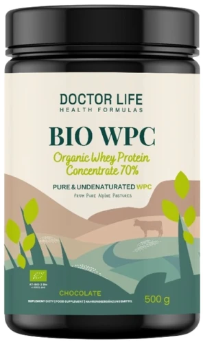 Whey Protein BIO WPC Grass Fed Chocolate 500g., Doctor Life