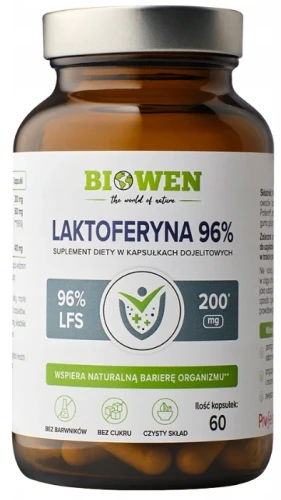 Laktoferyna 96% 60 kapsułek, Biowen