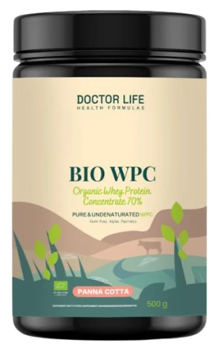 Whey Protein BIO WPC Grass Fed Panna Cotta 500g, Doctor Life