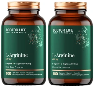 Zestaw 2x - L-Arginine 600mg 100 kaps., Doctor Life