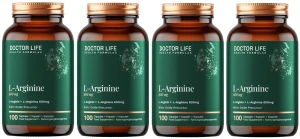 Zestaw 4x - L-Arginine 600mg 100 kaps., Doctor Life