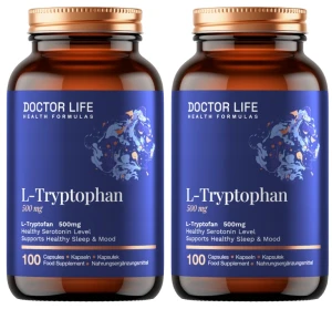 Zestaw 2x - L-Tryptophan 500mg 100 kaps, Doctor Life