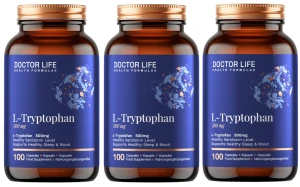 Zestaw 3x - L-Tryptophan 500mg 100 kaps, Doctor Life