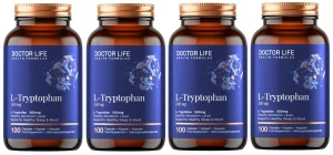Zestaw 4x - L-Tryptophan 500mg 100 kaps, Doctor Life