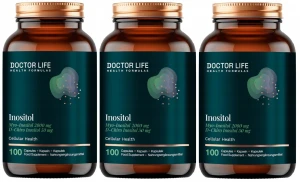 Zestaw 3x - Inozytol Myo-Inozytol 2000mg 100 kaps, Doctor Life