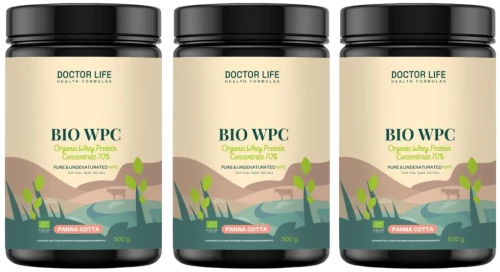 Zestaw 3x - Whey Protein BIO WPC Grass Fed Panna Cotta 500g., Doctor Life (id: 8314)