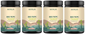Zestaw 4x - Whey Protein BIO WPC Grass Fed Panna Cotta 500g., Doctor Life