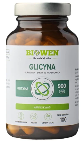 Glicyna 900 mg 100 kapsułek, Biowen
